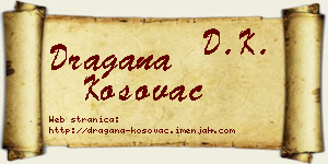 Dragana Kosovac vizit kartica